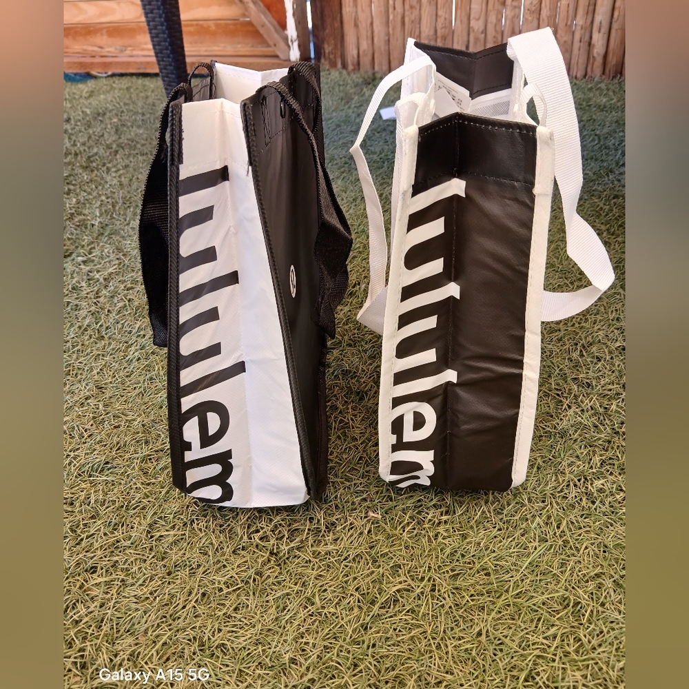lululemon athletica Black and White Duffel Bag